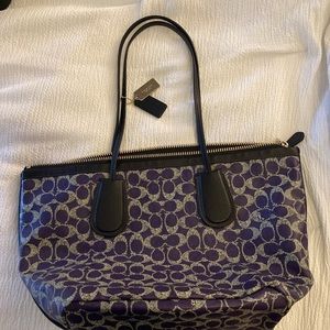 purple coach bag